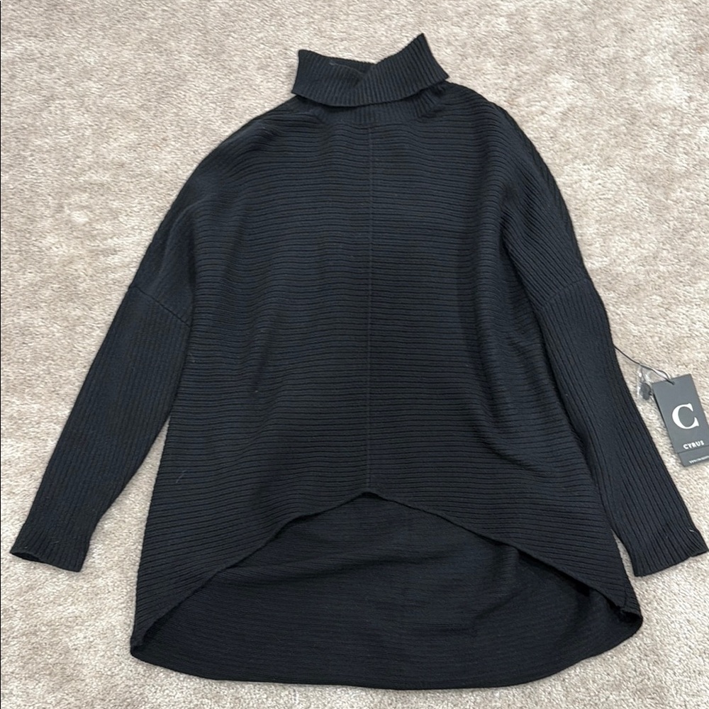Cyrus Black Turtleneck Sweater